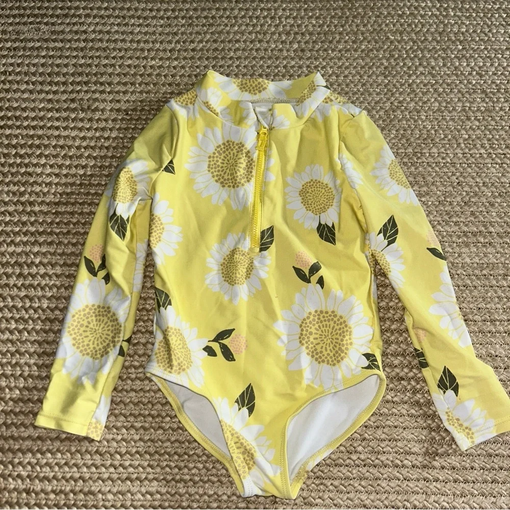 Carter's Yellow Sunflower Kids Swimsuit